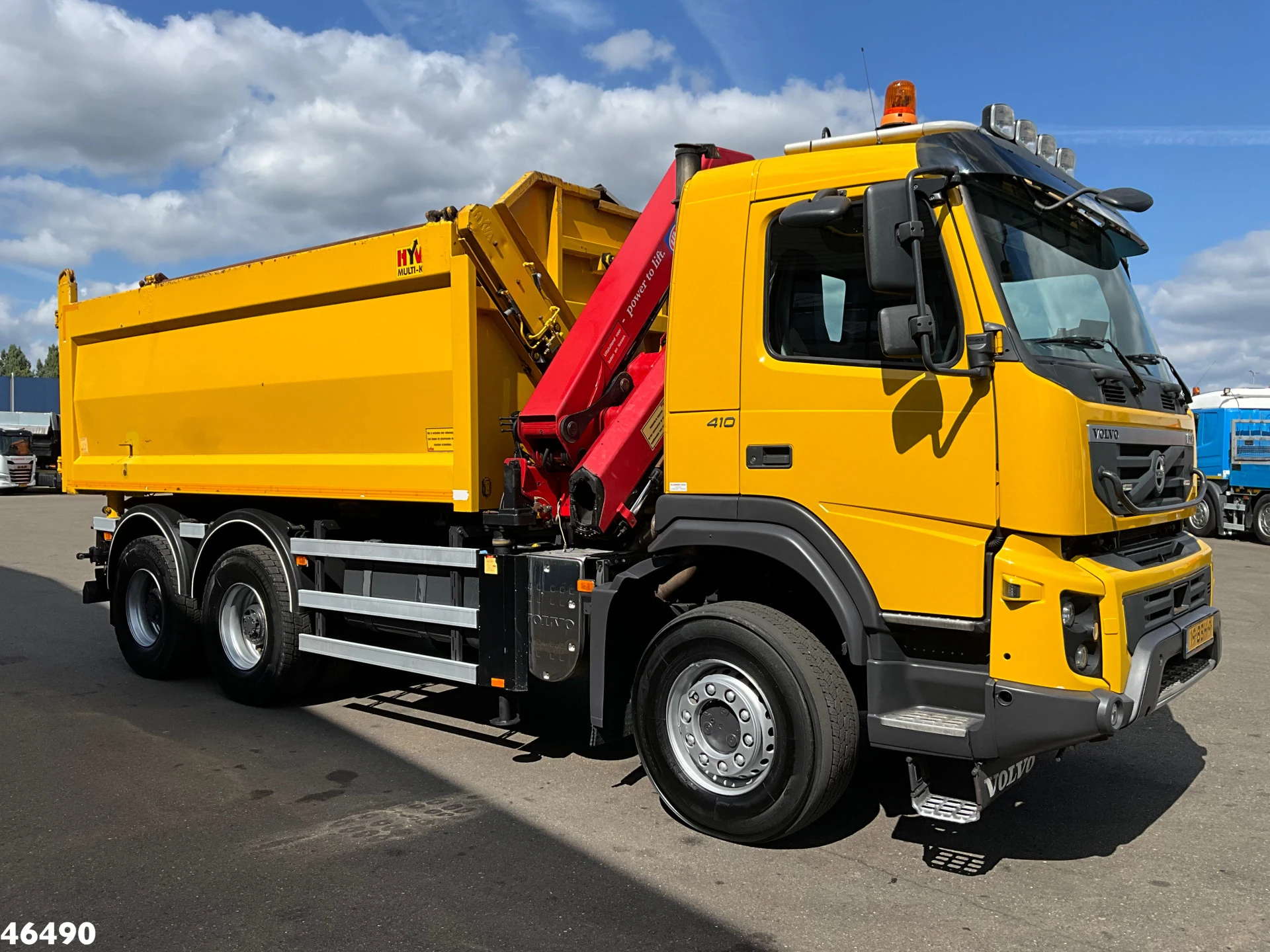 Volvo FMX 410 6x6 Full Steel Manual HMF 14 Tonmeter laadkraan 2012 afbeelding 3