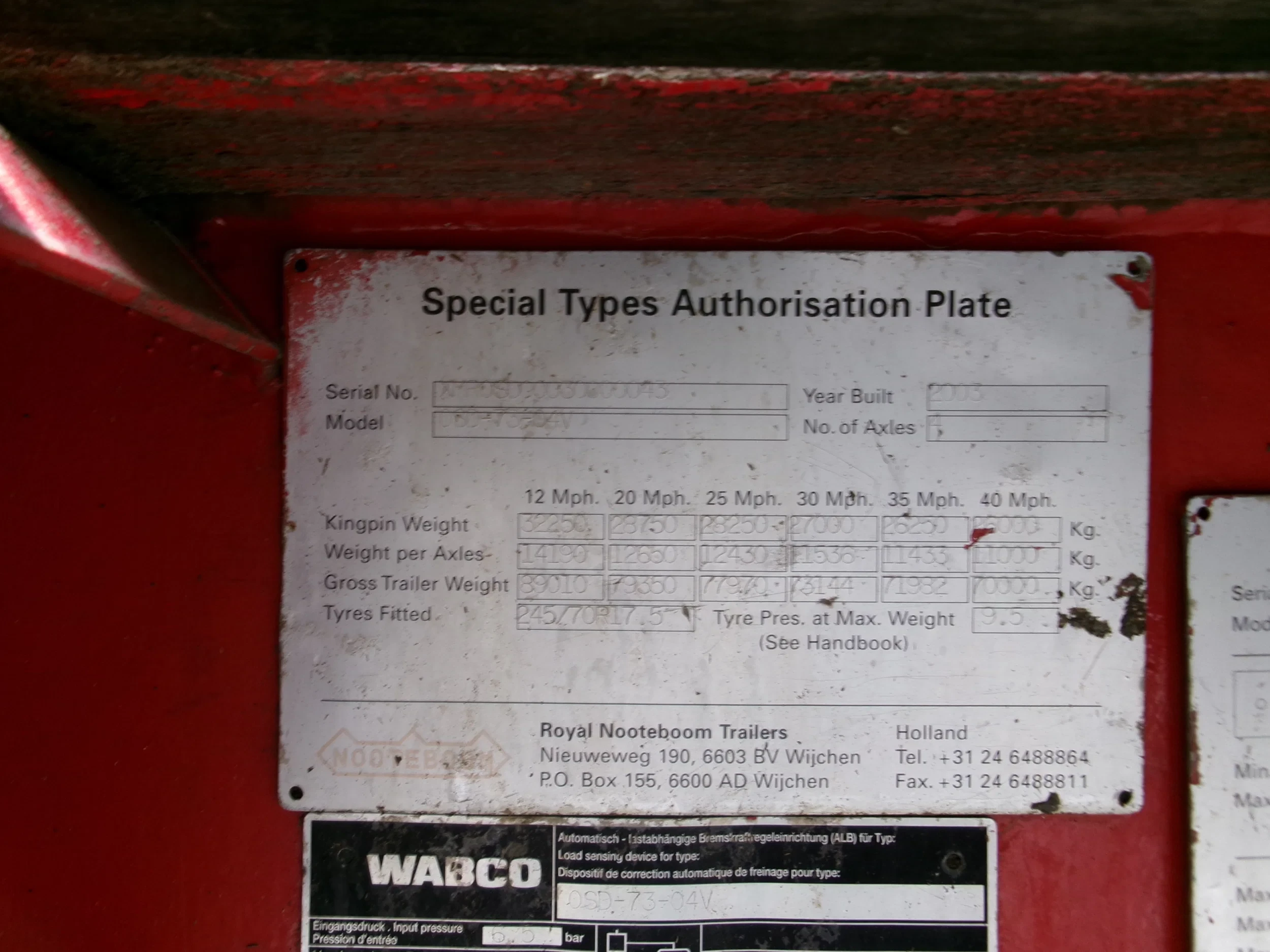 Nooteboom 2003 - OSD-73-04V 2 STEER AXLES afbeelding 29