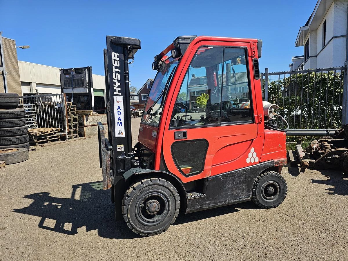 Hyster H2.5FT | DUPLEX 3.30 M | GAS | COMPLETE CABINE| SIDESIFT| 12457 HOURS. 2011 afbeelding 1