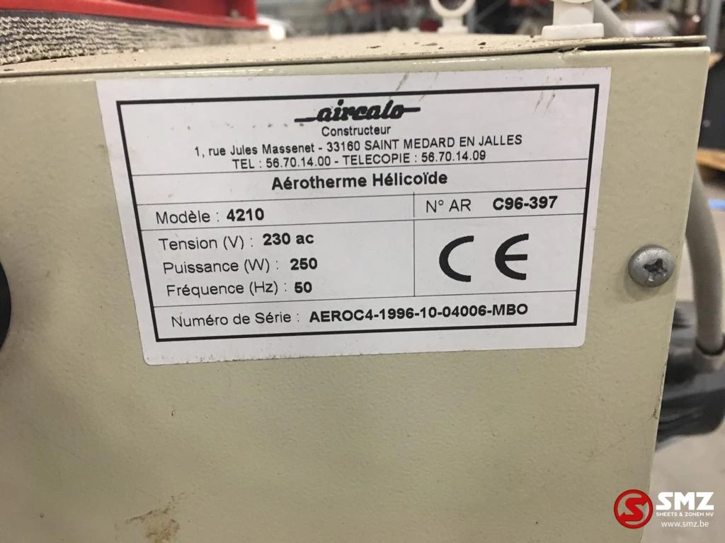 Diversen 1996 - Occ Warmtewisselaar Aircalo 4210 250W obrázek 6