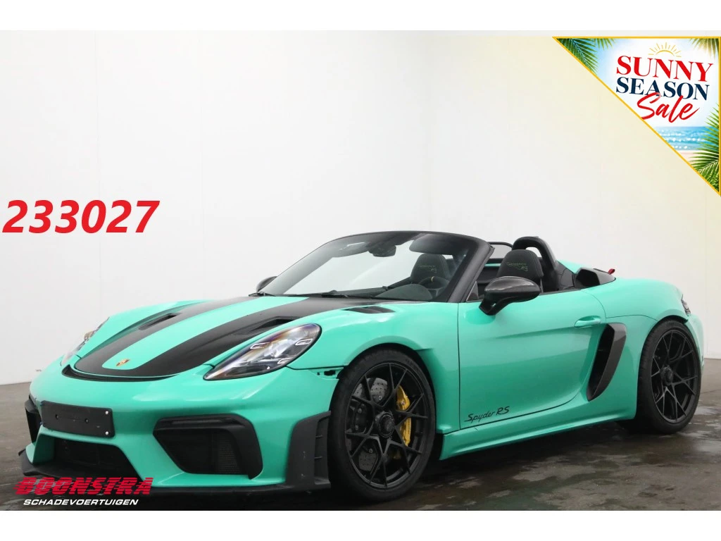 Porsche 718 2024 - Spyder RS Weissach PCCB Chrono Lift PTS 227 Lightergreen afbeelding 1