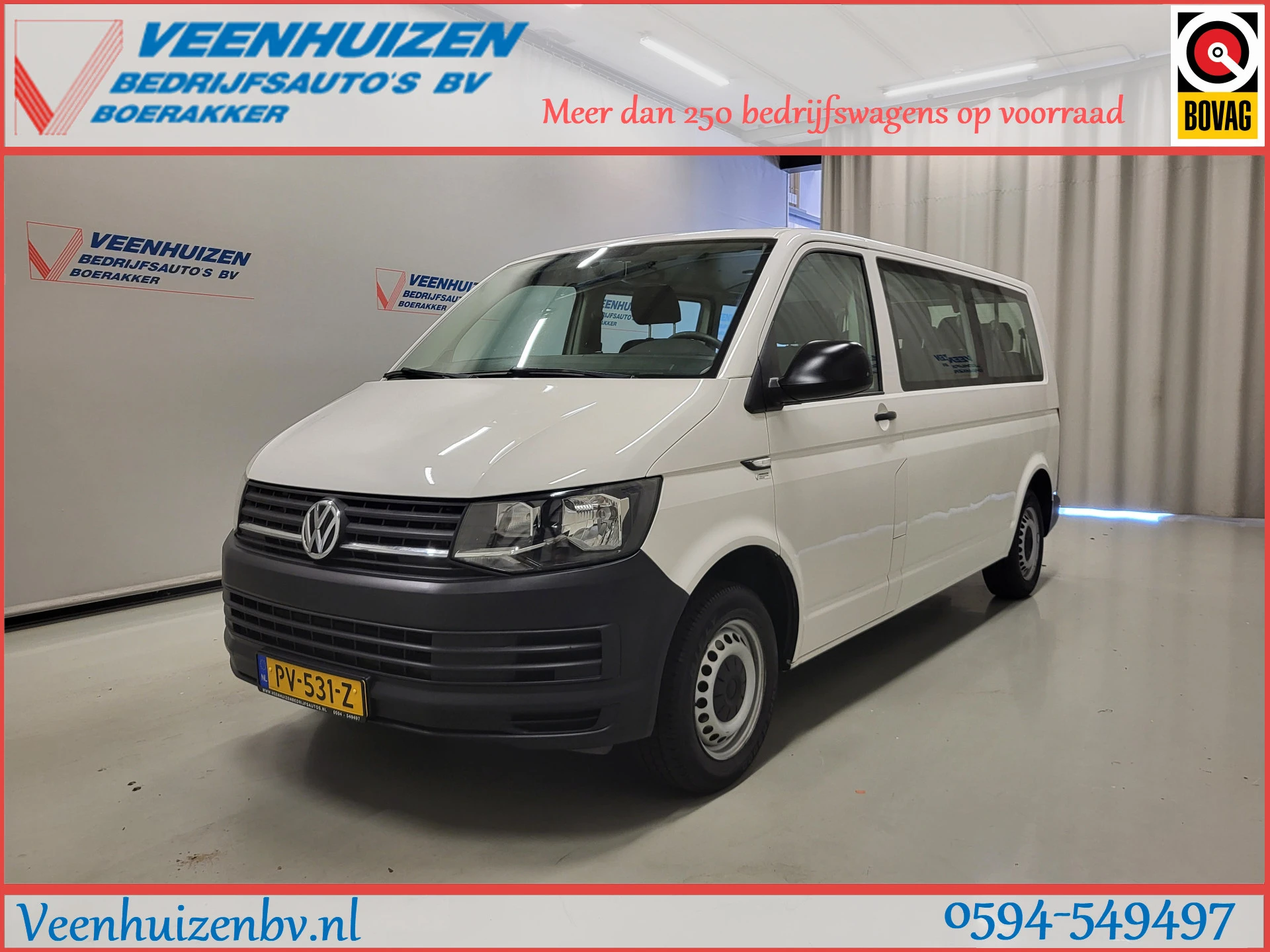 Volkswagen Transporter 2017 - Kombi 2.0TSI L2/H1 9-Personenbus! image 1