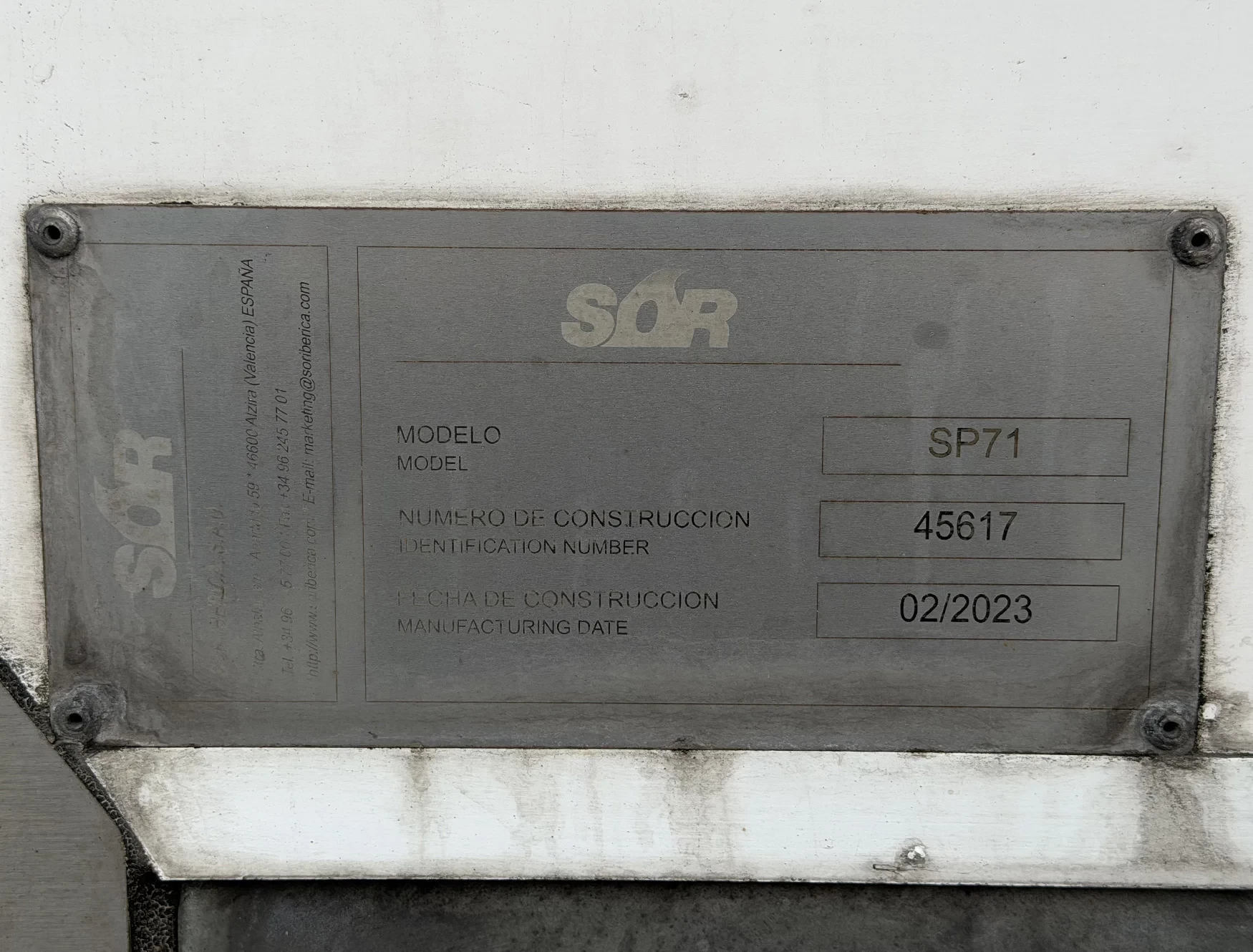 Sor SP71-SR2FR 2023 - 2-AS STUURAS 270 CM HOOG 250 CM BREED SUPER STAAT afbeelding 26