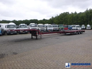 Nooteboom 3-axle semi-lowbed trailer extendable 14.5 m + ramps 2008 na sprzedaż