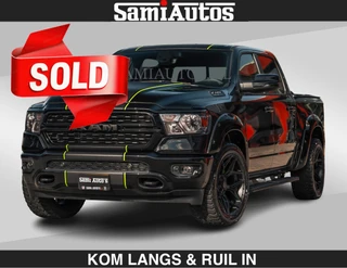 Dodge Ram Pick-Up 2024 - SPORT | 5.7 V8 4x4 HEMI | PANORAMA DAK | GROOTSCHERM 12 INCH | LPG | Diamond Black Pearl | afbeelding 1 miniatuur