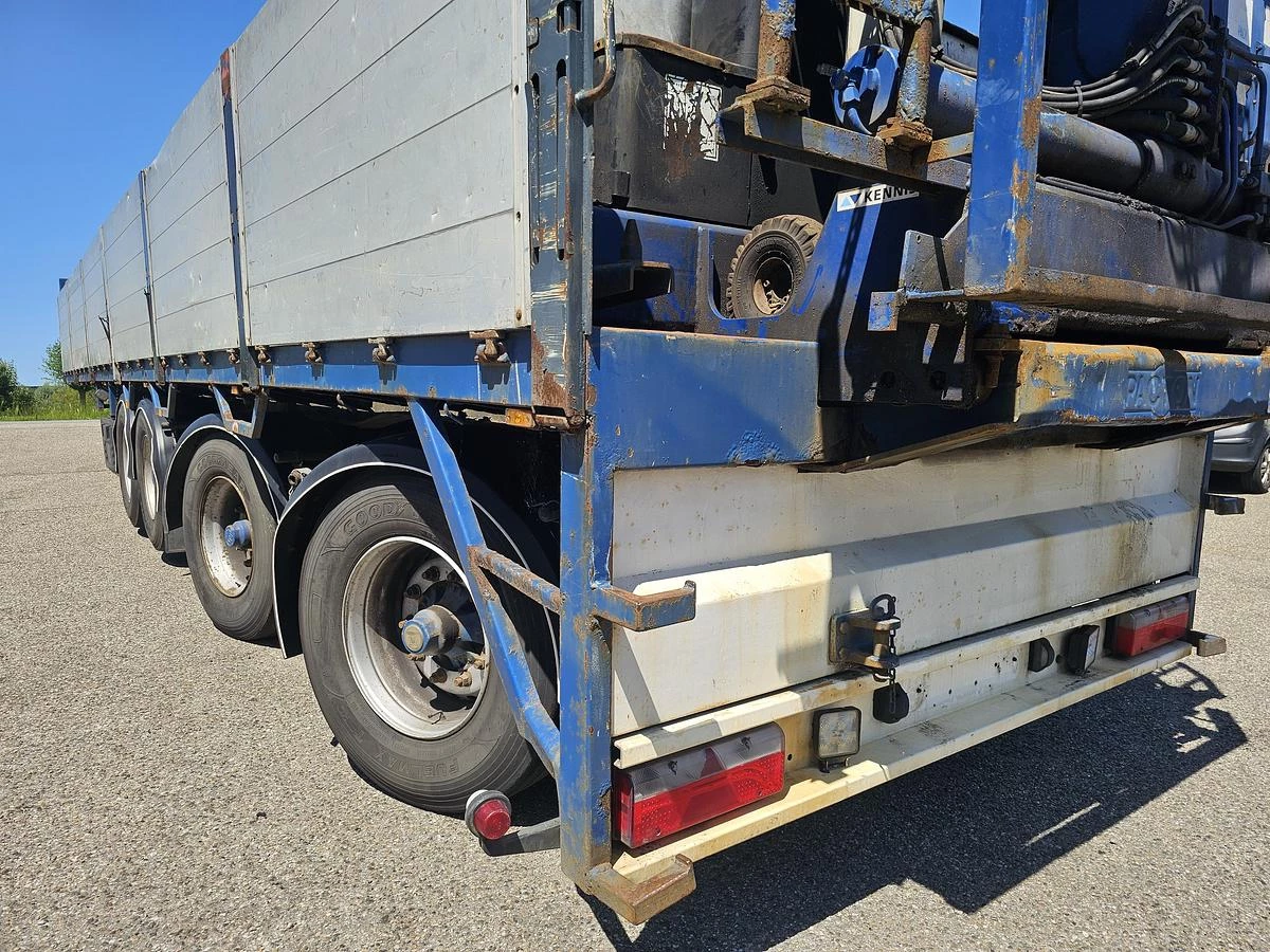 Pacton t4-001 / 4 AXLE TRAILER /2 LIFT AXLES /2 STEERING AXLES/ INCL CRANE KENNIS 14 TON MOVEBAL. 2004 Bild 24