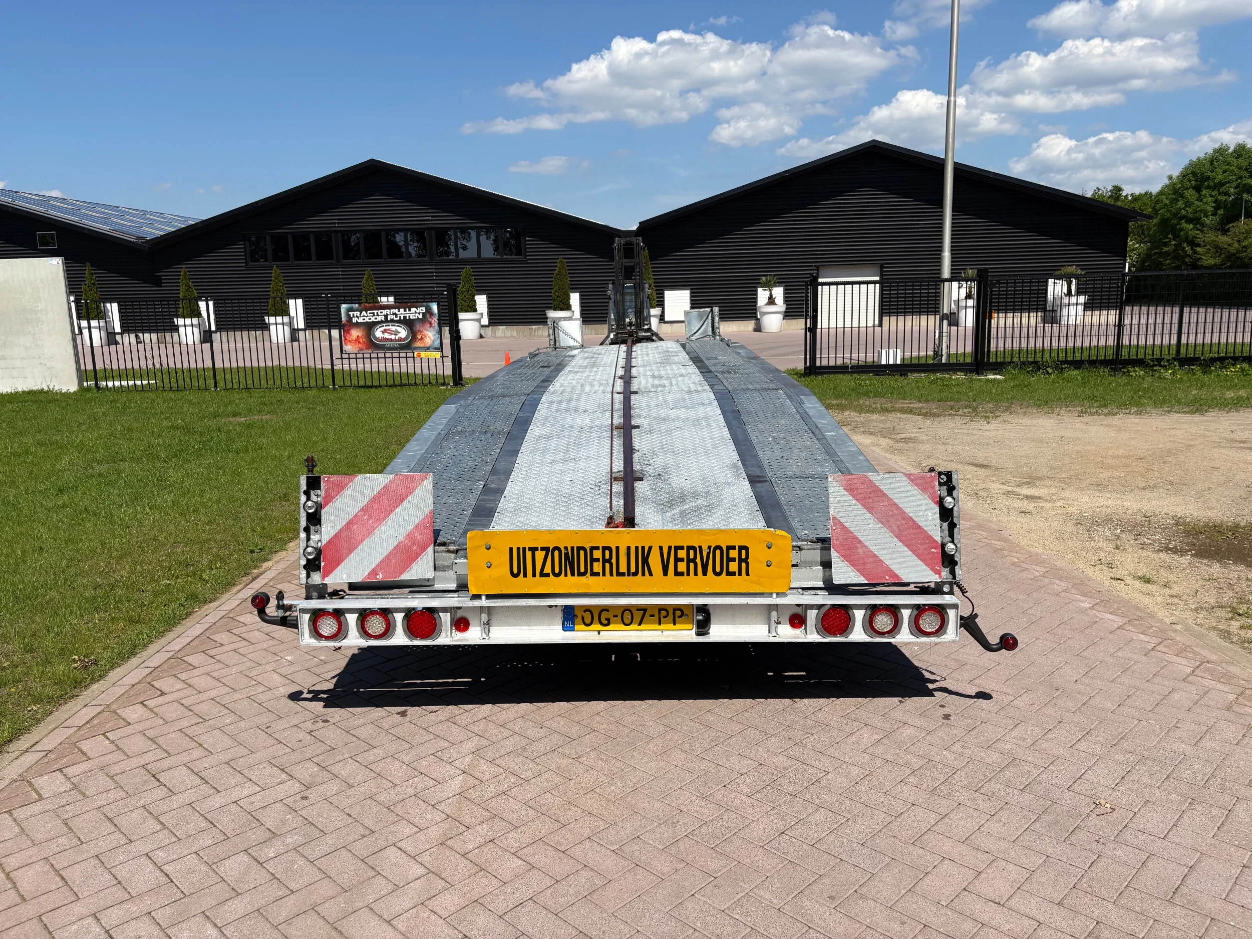 EIGENBOUW CARTRAIL-10 2001 - CE oplegger 15 TON ambulance auto transporter met Lier Bild 9