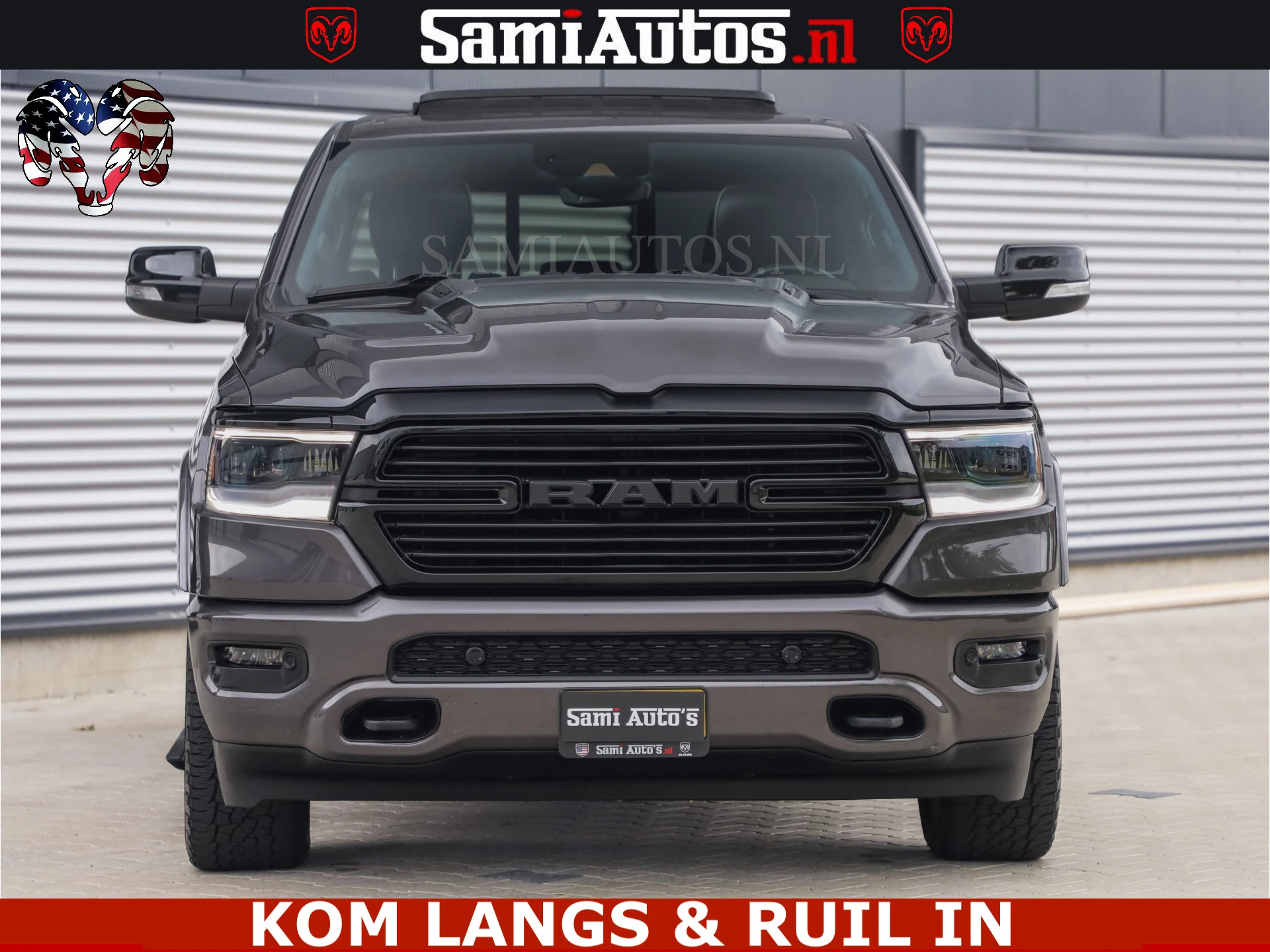 Dodge Ram Pick-Up 2023 - SPORT LARAMIE 5.7 V8 HEMI | LUCHTVERING | 2023 | PANODAK | GROOTSCHERM | DC | TOP KLEUR GRANITE | afbeelding 2