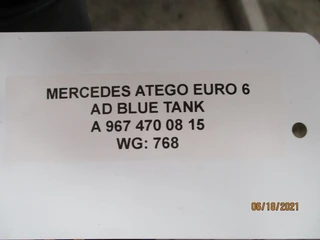 Mercedes-Benz Atego - A 967 470 08 15 AD BLUE TANK obrázek 3 náhled