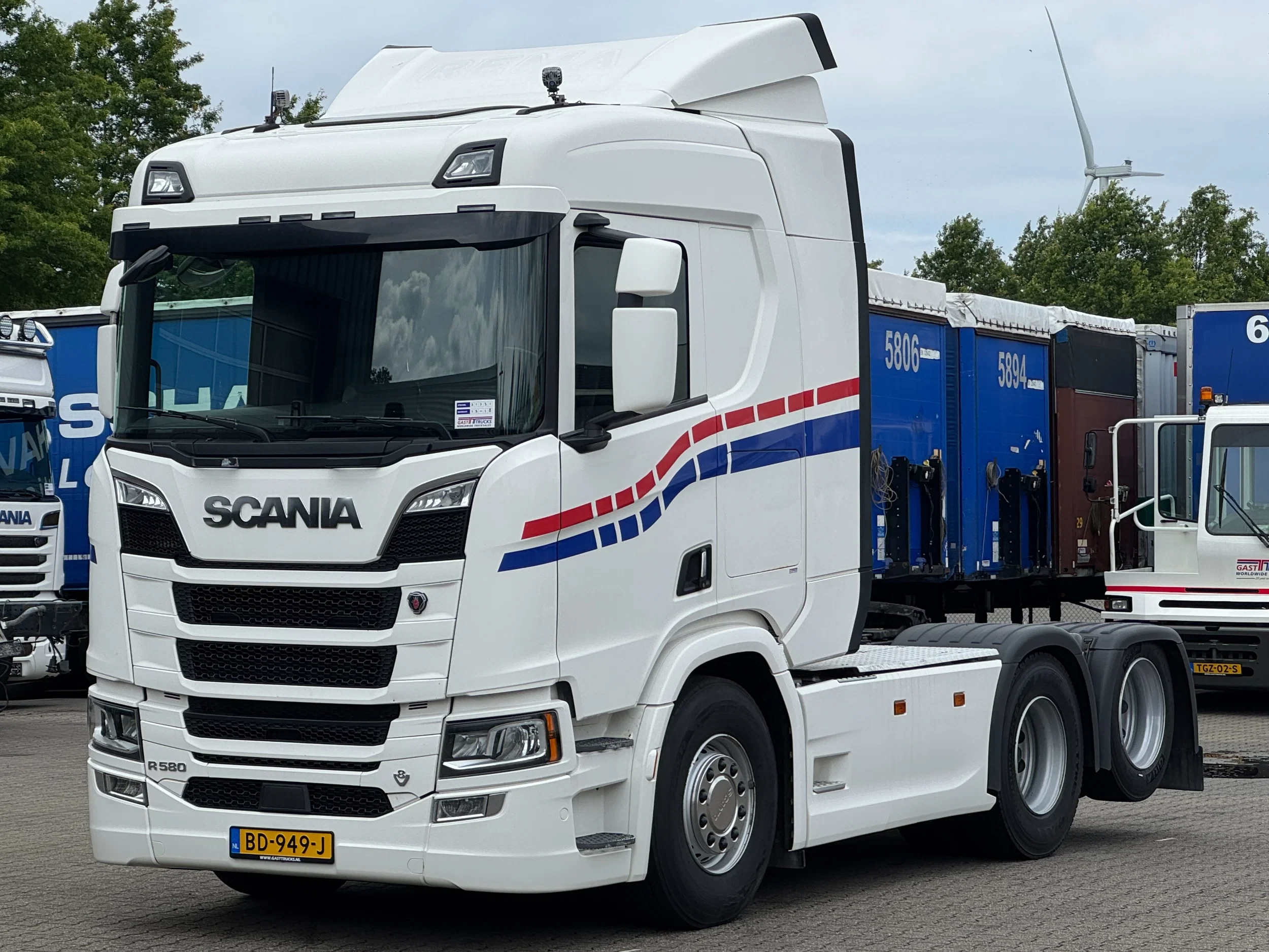 Scania R 2018 - R580 V8 6x2 Boogie Full Air Retarder *624Tkm*Low Roof* afbeelding 1