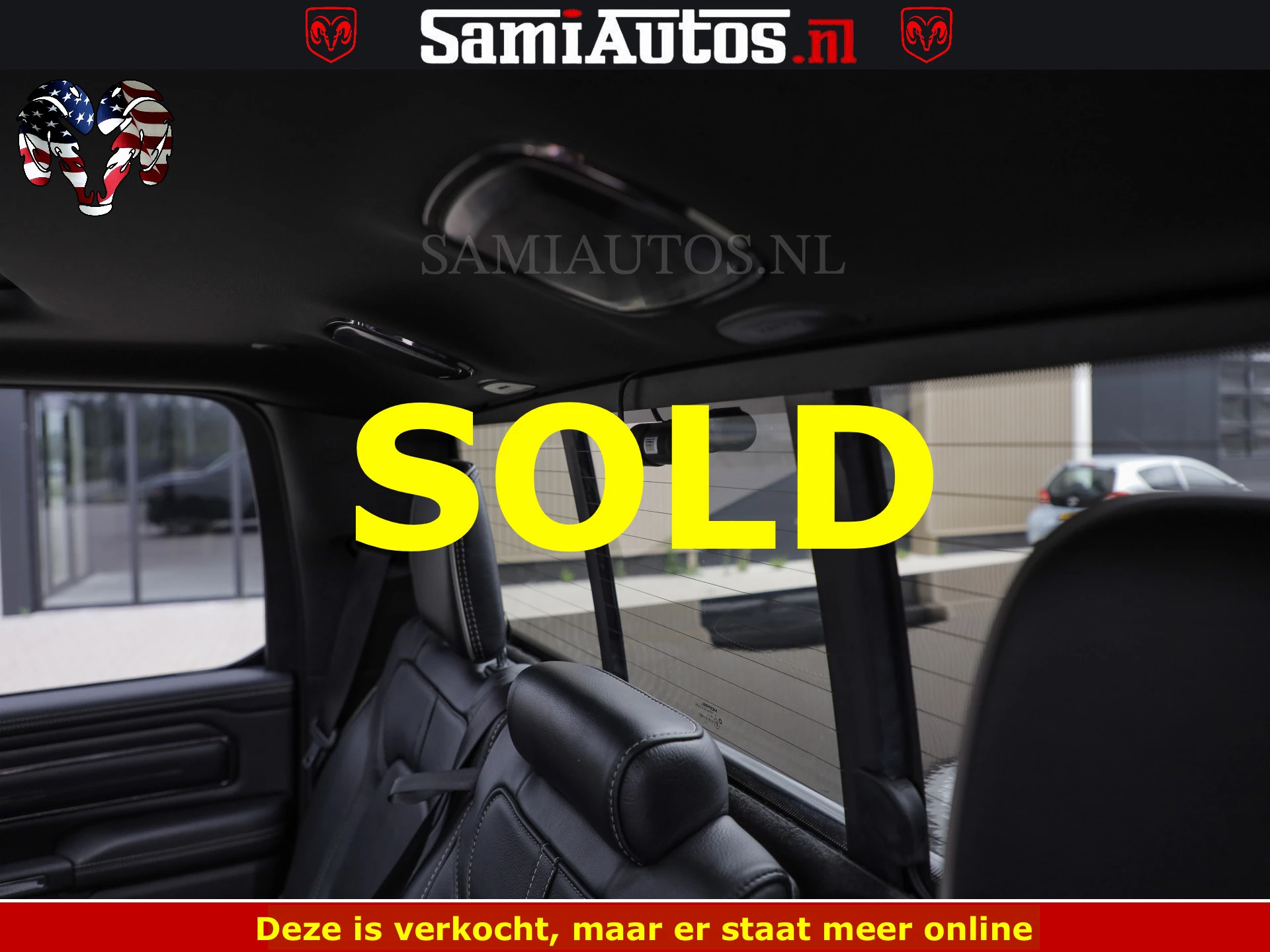 Dodge Ram 1500 2022 - LIMITED NIGHT | BOM VOL | HUD | MWK | LUCHTVERING | PANODAK | afbeelding 24