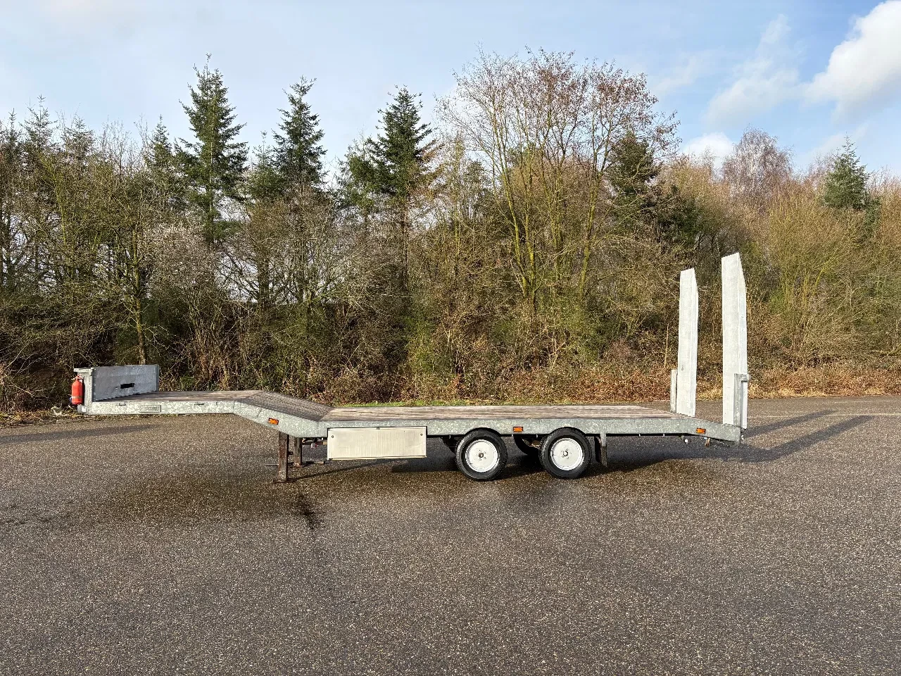 Veldhuizen 2009 - BE oplegger 5.5 TON semi dieplader afbeelding 1