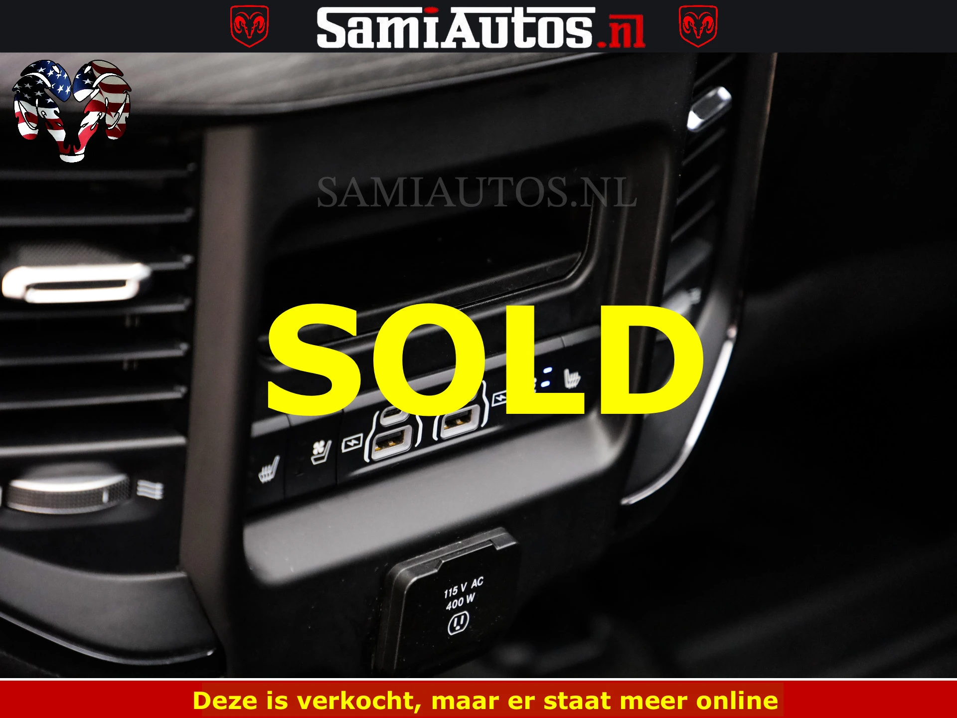 Dodge Ram 1500 2022 - LIMITED NIGHT | BOM VOL | HUD | MWK | LUCHTVERING | PANODAK | afbeelding 67
