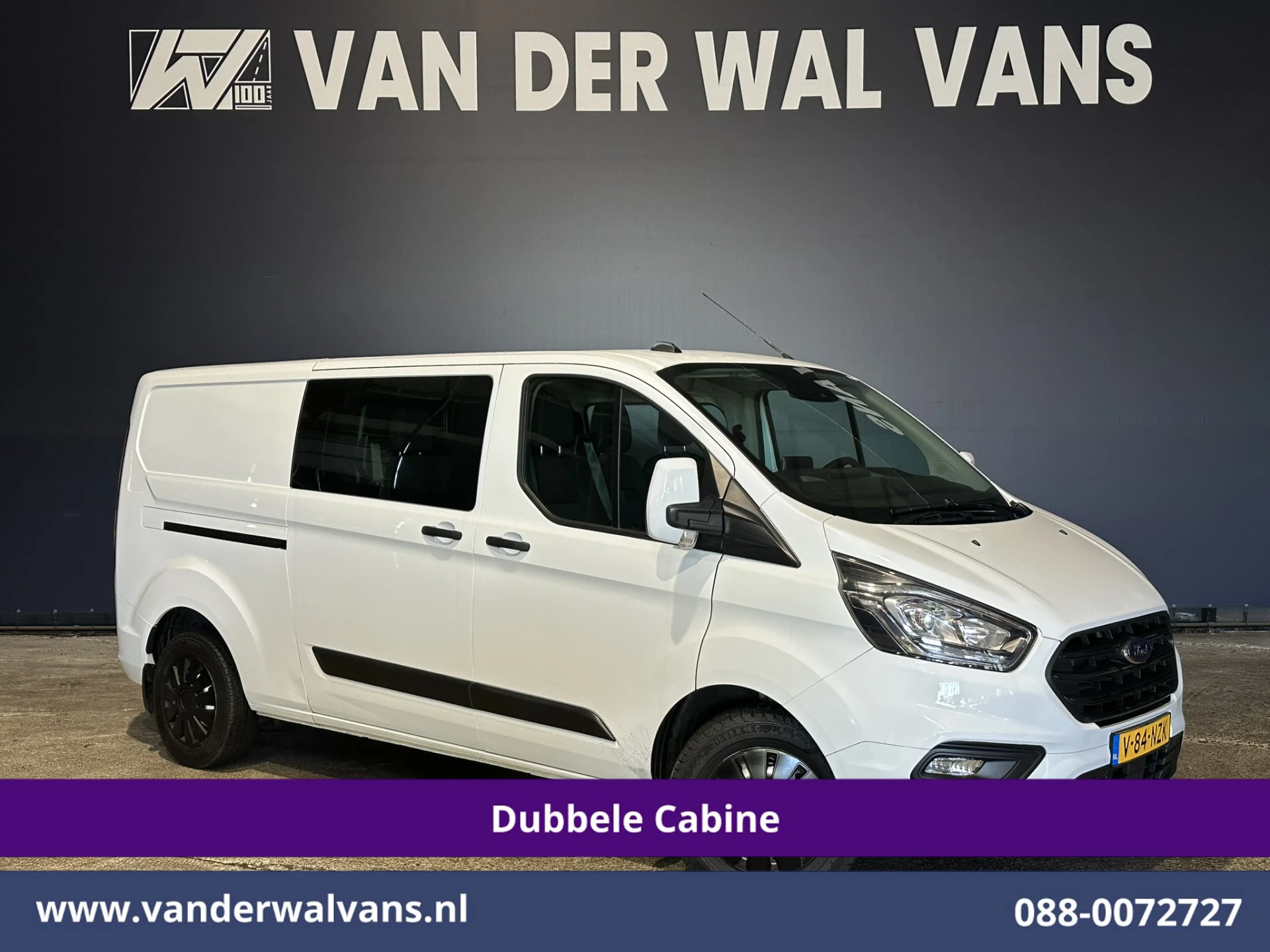 Ford Transit Custom 2020 - 2.0 TDCI 130pk L2H1 Dubbele Cabine Euro6 Airco | 6-Zits | Camera | Navigatie | LED | Apple Carplay afbeelding 1