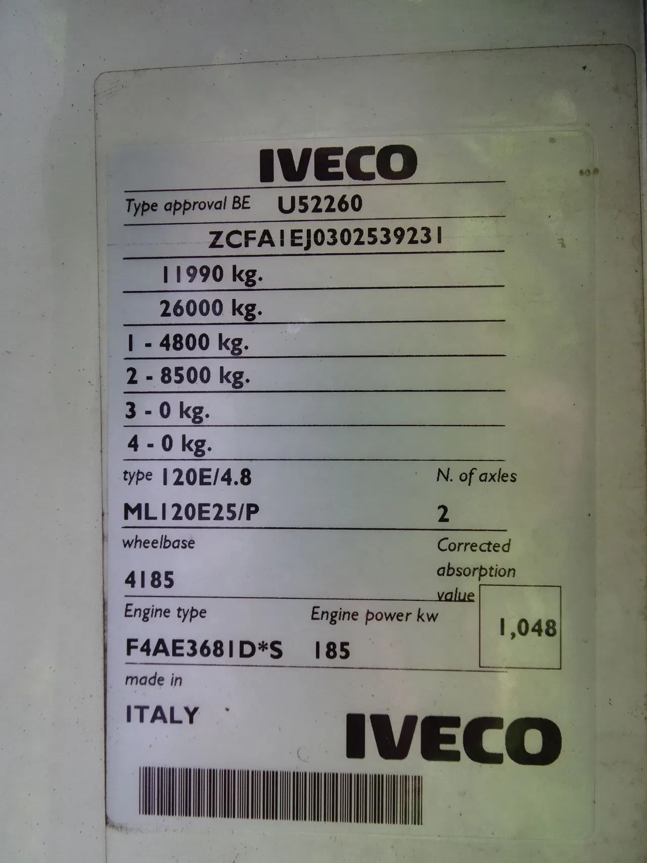 Iveco Eurocargo 2008 - 120E25 I Abschleppwagen / Towtruck I Full Air I 31.000KM! I Winch I Euro 5 I Leather I Bed obrázek 22
