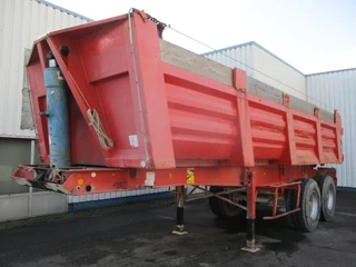Trailor 1987 - 2 Axle , Steel tipper trailer , Spring suspension , Drum brakes te koop
