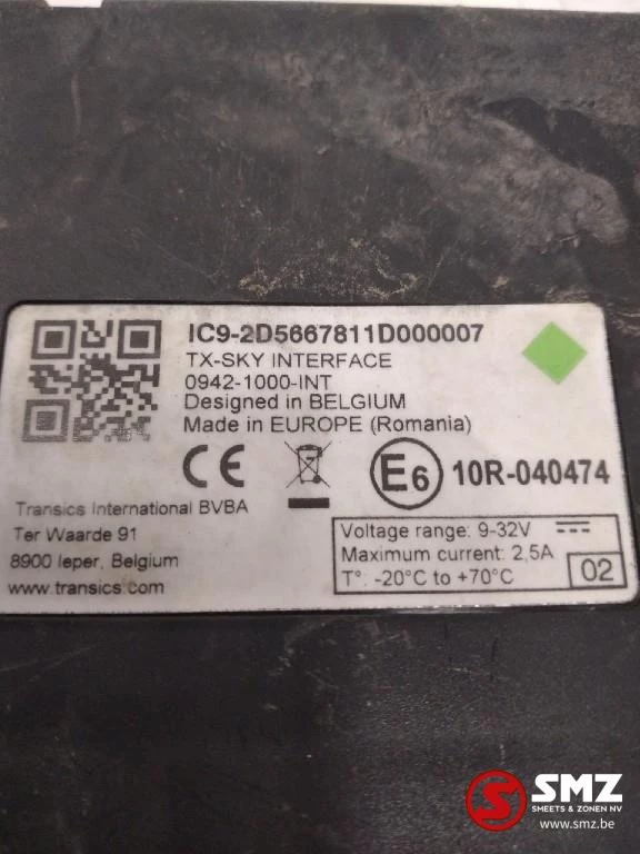 Diversen 2009 - Occ ECU Mercedes Actros TX Sky interface 0942-1000 image 2