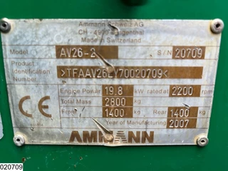 Ammann N/A 2007 - AV26-2 2410H, Yanmar, 20 KW obrazek 13