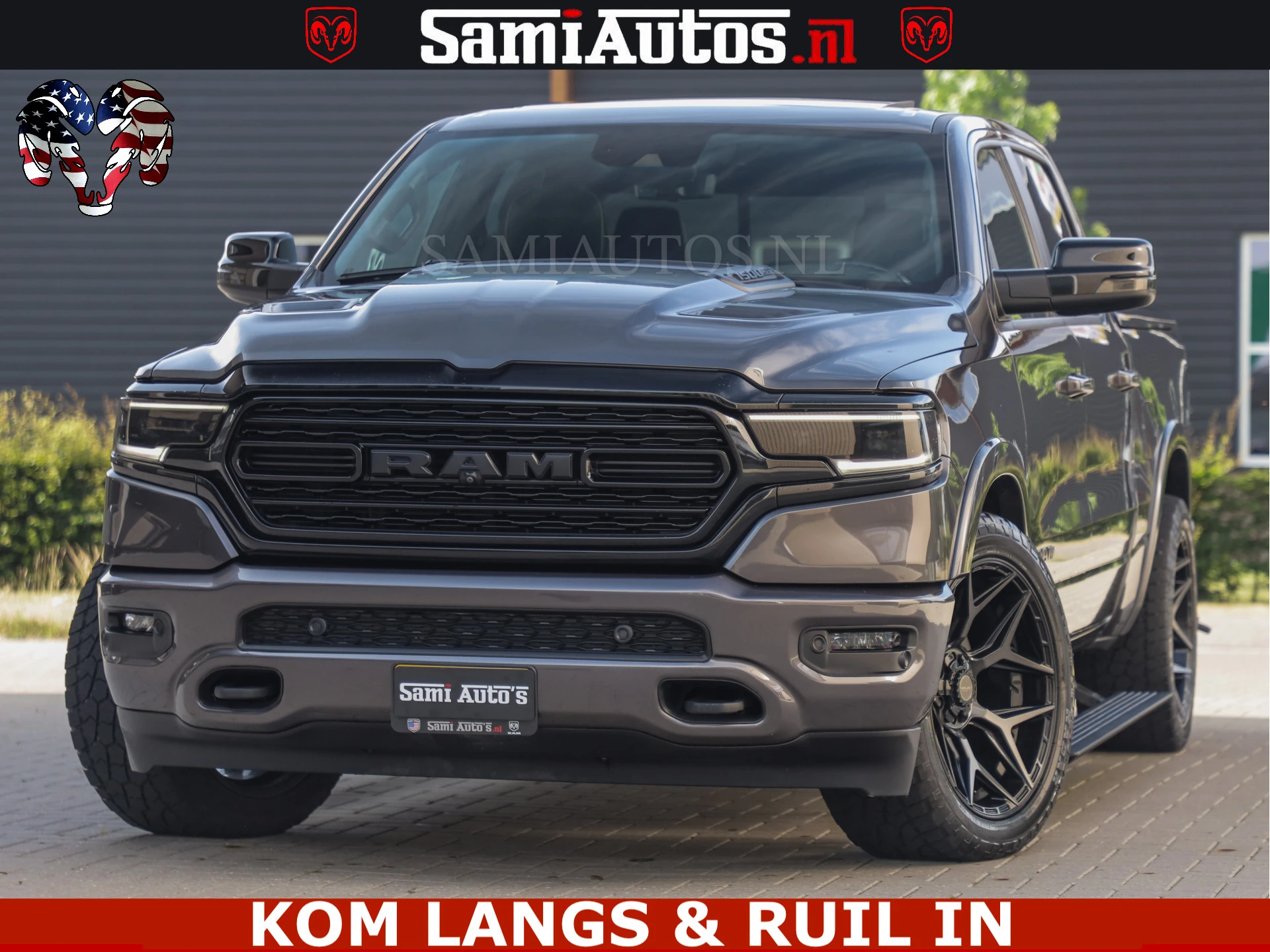 Dodge Ram Pick-Up 2023 - LIMITED NIGHT 5.7 V8 402PK | HUD | 4PL WHEELS | LUCHTVERING |OPEN UILAAT KLEP | BOM VOL | GRANITE CRYSTAL | DC | immagine 49