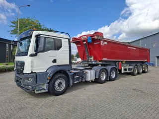 MAN TGS 2021 - 33.510 / INTARDER / 6X4 / ONLY:394818 KM / GRANALU 50TONS ALUMINIUM TRAILER / NAVI / FRIDGE / TUV:30-09-2026 / AUTOMATIC / EURO-6 / 2021 afbeelding 2 miniatuur