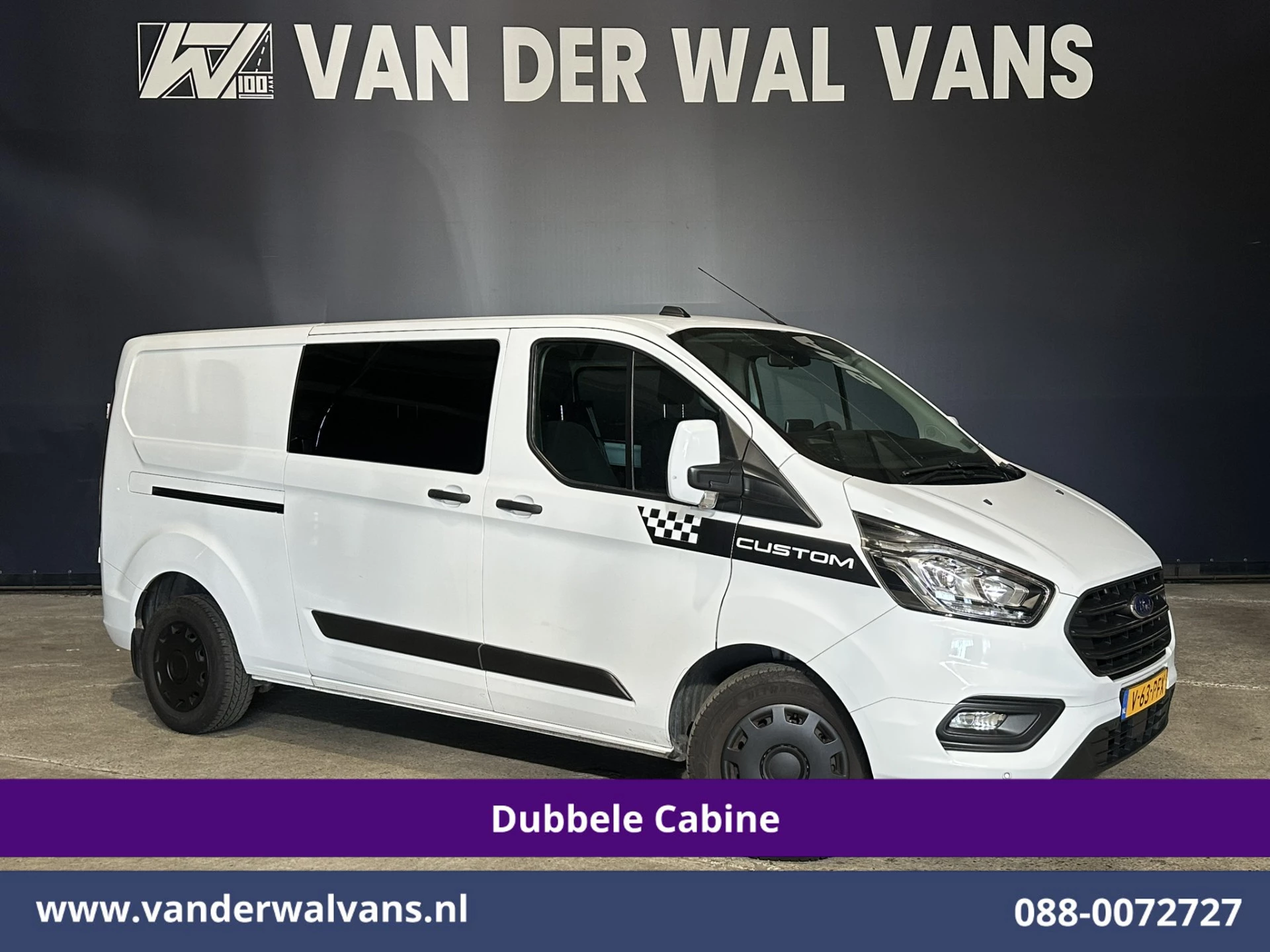 Ford Transit Custom 2021 - 2.0 TDCI 170pk L2H1 Dubbele Cabine Euro6 Airco | 5-Zits | 2x Zijdeur | Camera | Navigatie | image 1