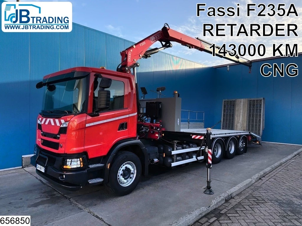 Scania G 2022 - 410 XT EURO 6e, CNG, 8x4, Retarder, Fassi image 1