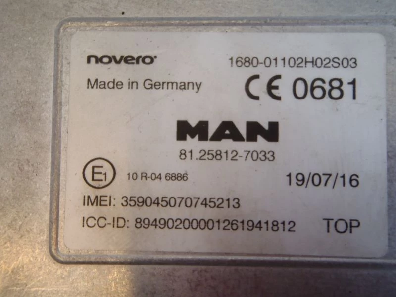 MAN 2016 - 81.25812-7033 TELEMATIC ON-BOARD MODULE obrázek 2