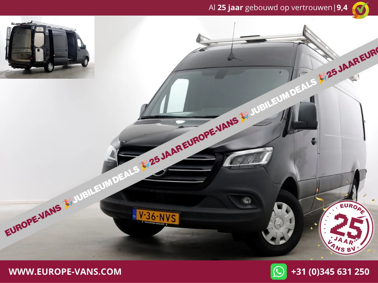 Mercedes-Benz Sprinter 2020 - 314 CDI 143pk RWD 7G Automaat L3H2 Maxi LED/Camera 12-2020 Bild 1