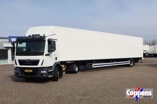 MAN TGM 2019 - 15.290 Trekker + Heiwo city trailer geïsoleerd + Dhollandia 2000 KG klep obrazek 1