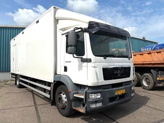 MAN TGM 2012 - 18.250 BL WITH PLYWOOD CLOSED BOX AND LOADING PLATFORM (EURO 5 / AS-TRONIC / AIRCONDITIONING / COMPLETE SPOILERSET / ENGINE PROBLEM!!) imagen 2