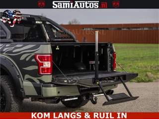 Dodge Ram Pick-Up 2018 - FORD F150 5.0 V8 4X4 | MAT OLIVE GREEN | BIJTELLING VRIJ | ZEER DIK | CAMERA | 3500KG | PANORAMA | LEDER | GO RHINO ROLLBAR | immagine 8