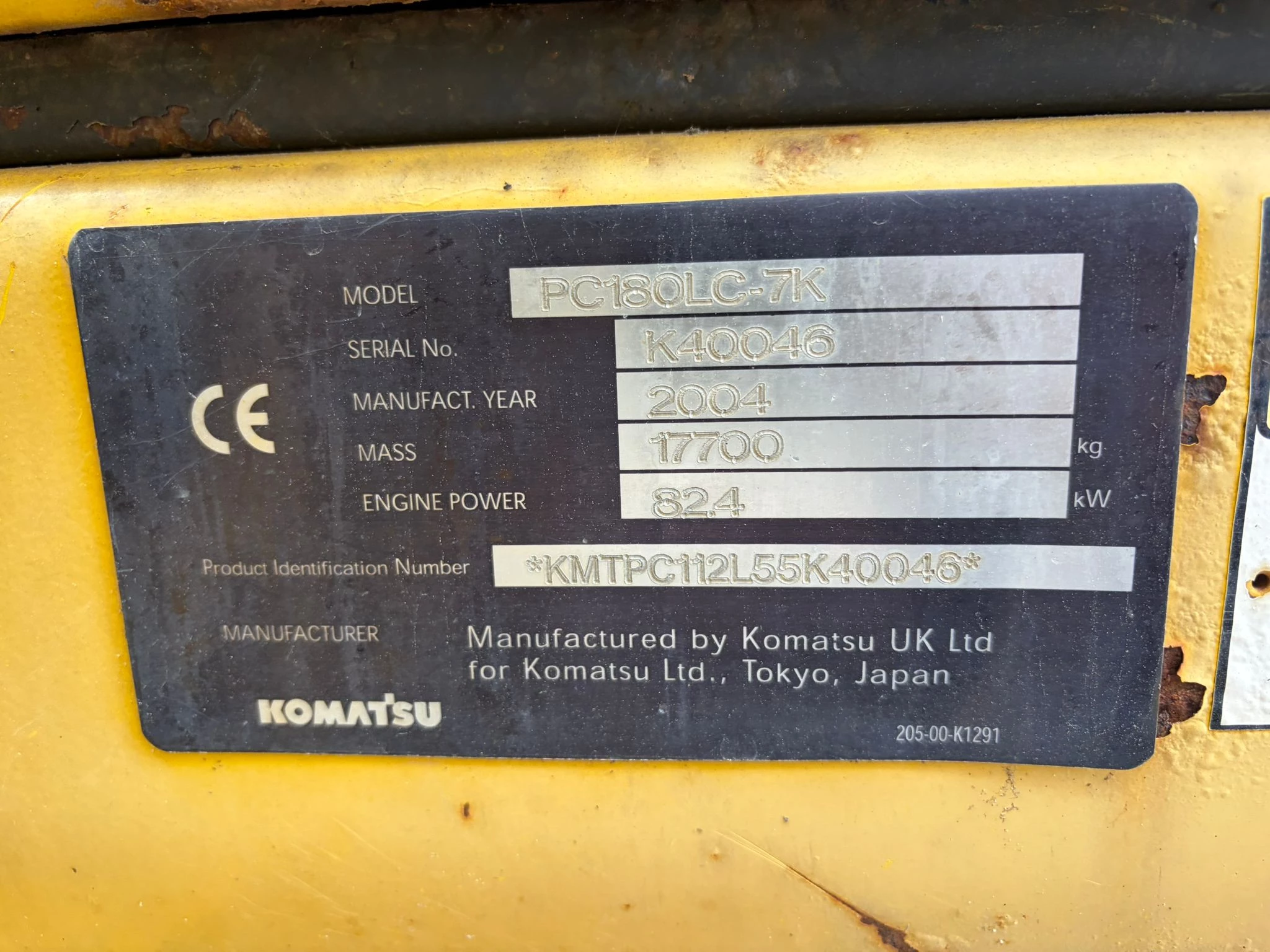 Komatsu PC180LC-7K 2004 Bild 30