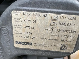DAF N/A 2018 - MX-11 220 H2 (2258075-2184182 VLIEGWIELHUIS MOTOR-PTO LOS TE KOOP) image 8