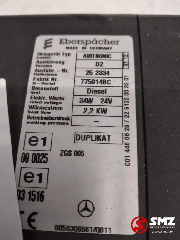 Mercedes-Benz 2013 - Occ standverwarming Airtronic D2 Bild 3