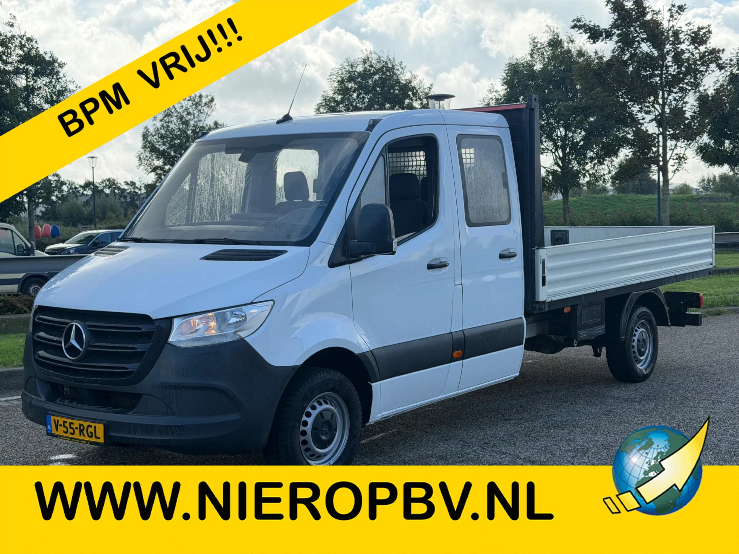 Mercedes-Benz Sprinter 2024 - 315CDI N1 Dubbelcabine 6+1 Pers 3500KG Trekhaak BPM VRIJ image 1