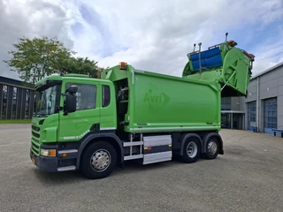 Scania P 2016 - P280 / NL GARBAGE TRUCK / TUV:05-07-2027 / RETARDER / 314242 KM / GEESINKNORBA SPLIT LIFT / CNG / PARK-AIRCO / 3SEATS / AUTOMATIC / EURO-6 / 2016 afbeelding 2 miniatuur