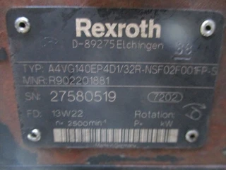 Rexroth - A4VG14OEP4D132R-NSF02F001FP-S REXROTH POMP DAF 106 EURO 6 // 4X4 afbeelding 2 miniatuur