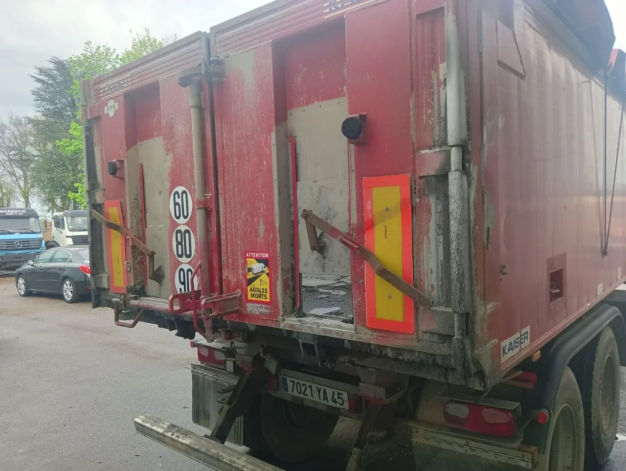 Kaiser 2003 - 2 Axle Alu Tipper , 8 Tyres , Spring Suspension , Drum Brakes image 6