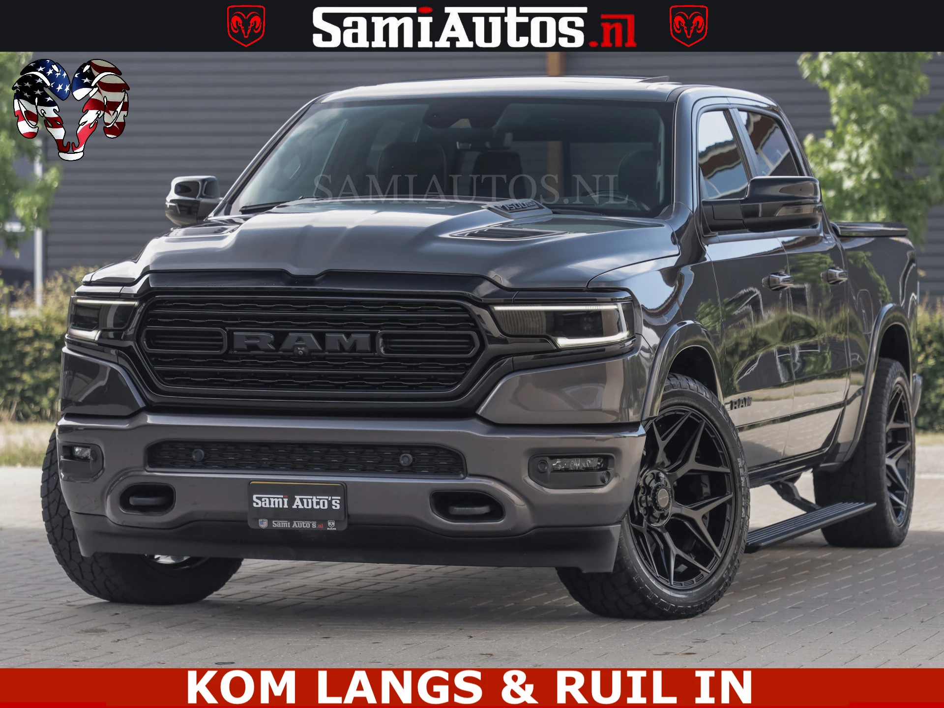 Dodge Ram Pick-Up 2023 - LIMITED NIGHT 5.7 V8 402PK | HUD | 4PL WHEELS | LUCHTVERING |OPEN UILAAT KLEP | BOM VOL | GRANITE CRYSTAL | DC | immagine 70