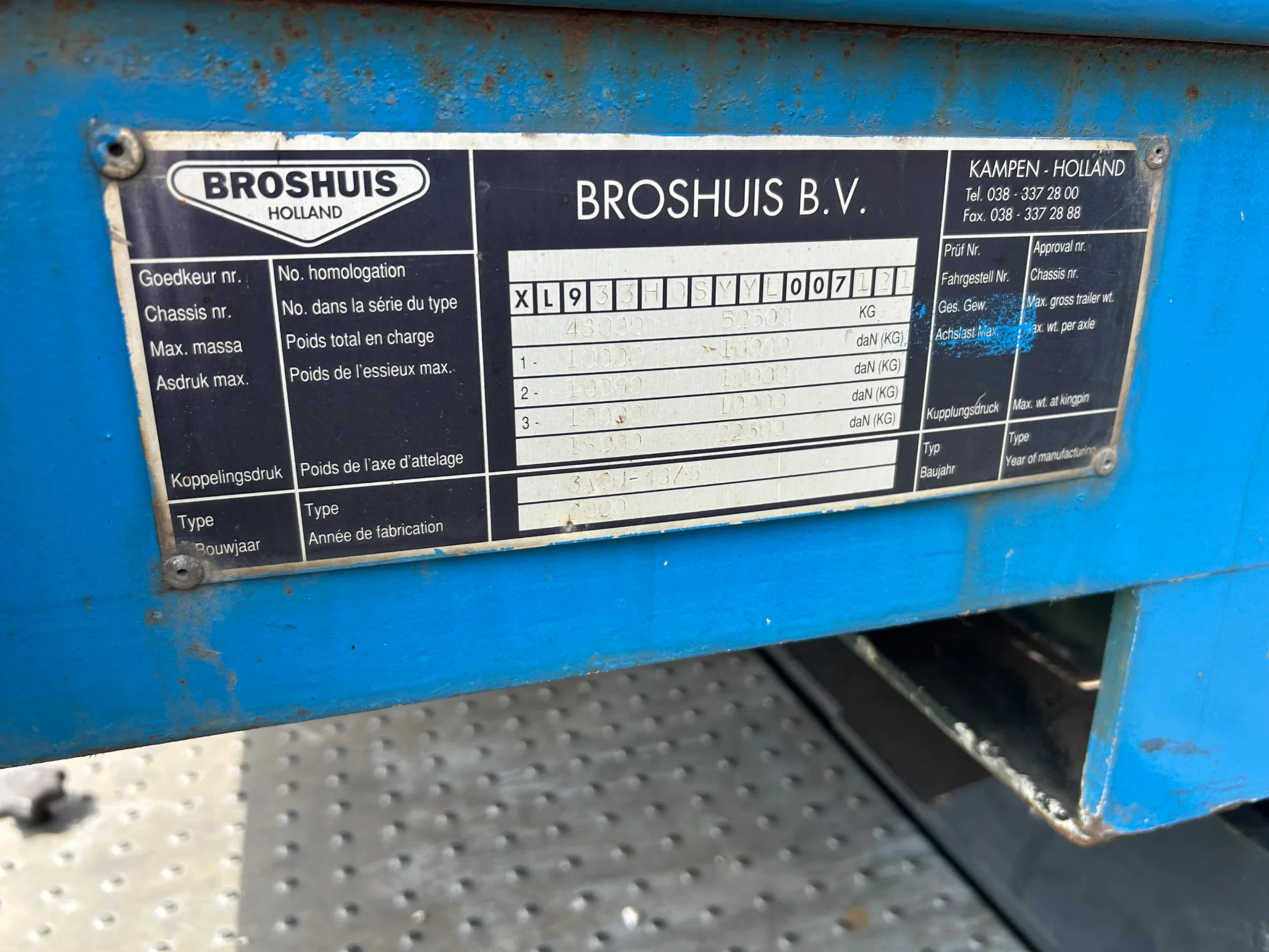 Broshuis 2000 - TRIPPLE EXTENSION + 22,5 MTR | TOP CONTITION | REMOTE CONTROL afbeelding 17