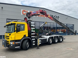 Scania P 2017 - 450 Euro 6 HMF 21 Tonmeter laadkraan afbeelding 2 miniatuur