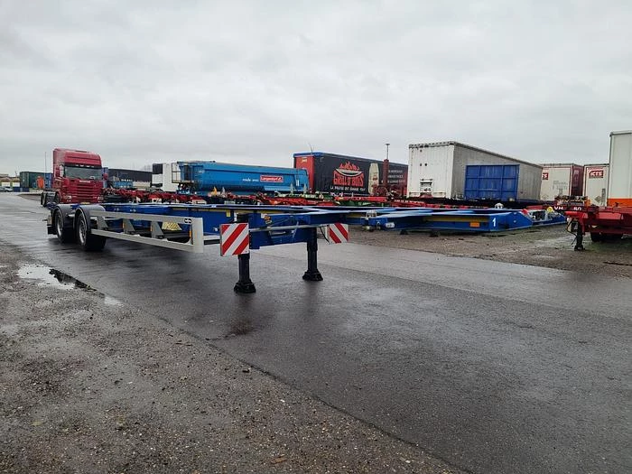 Van Hool A2C001 - container- CHASSIS-55 foot plus 2 X 20 FOOT -ADR- BPW DISC- 2 pieces financiering mogelijk. 2019 imagem 1