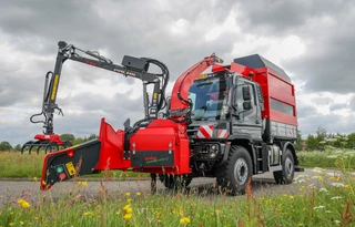 Mercedes-Benz Unimog 2023 - U 427 Greentec woodchipper combi obrazek 13