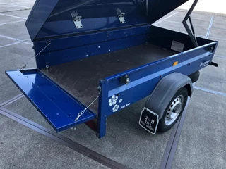 Stema N/A - Enkel as Dekselwagen - 750 kg - Blauw afbeelding 3