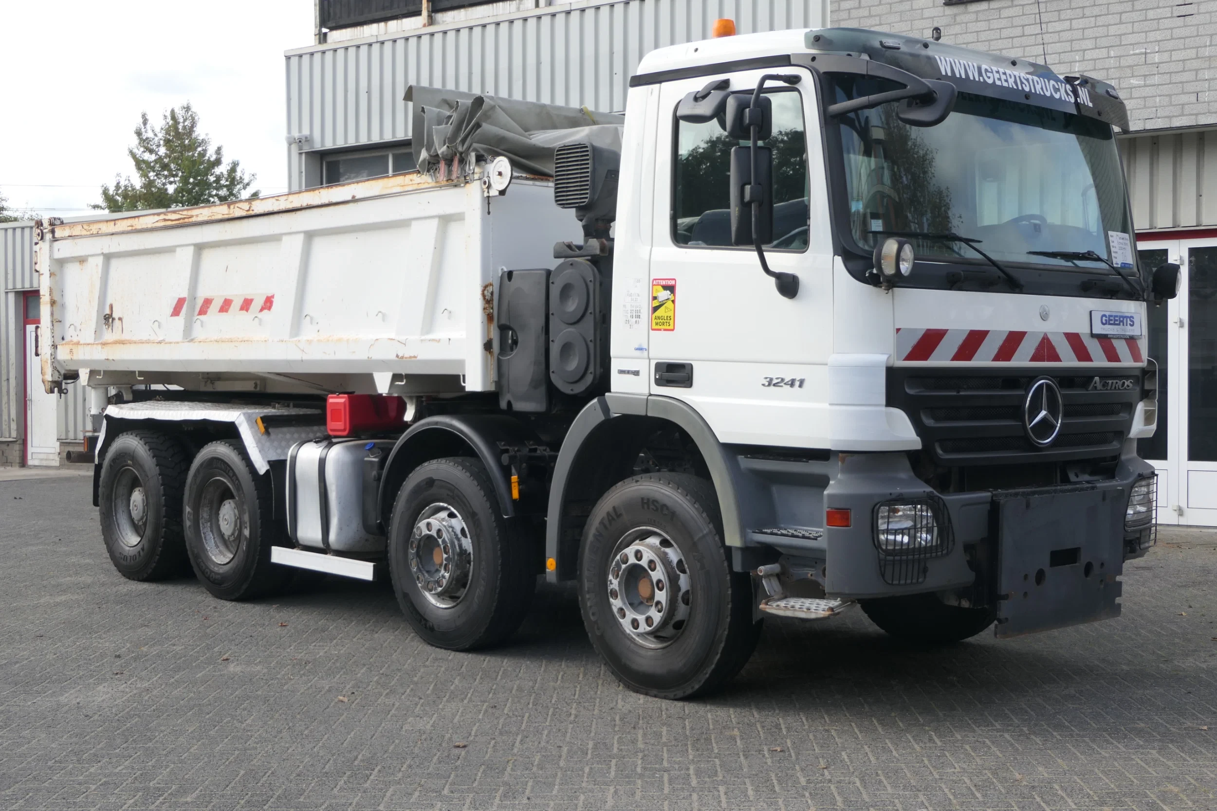 Mercedes-Benz Actros 2008 - 3241 | 8X4 | Two-way tipper | 515252Km | 2008 | Full Leaf-Spring | Drum brakes | Euro4 | French Truck afbeelding 1