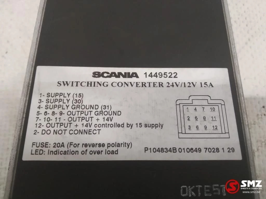 Scania - Occ Ecu omvormer 24V/12V Bild 5