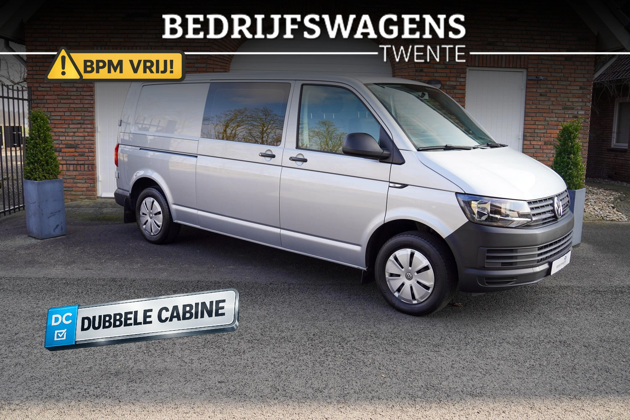 Volkswagen Transporter 2019 - T6 150PK DSG L2H1 DUB/CAB Trekhaak 6-Zits afbeelding 1