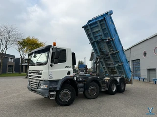 DAF CF 2013 - 85.410 / 8X4 / 2SIDE MEILLER 28TON TIPPER / FULL-STEEL / INLINER / 2XBIG AXLE / 2XLENKACHSE / AIRCO / AUTOMATIC / EURO-5 / 2013 zu verkaufen