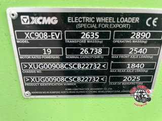 XCMG N/A - XC908EV obrazek 8