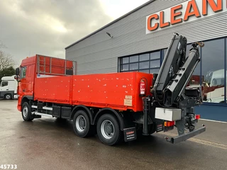 DAF FAT 105 XF 460 6x4 Manual Full Steel Hiab 16 Tonmeter laadkraan 2007 - N/A image 8